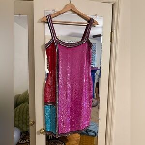 Vintage 90s Sequin Party Dress